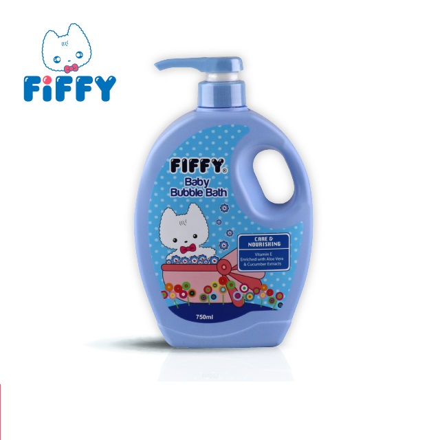 (750 мл x 2 бутылки) FIFFY Baby Bubble Bath Aloe Vera с экстрактом огурца