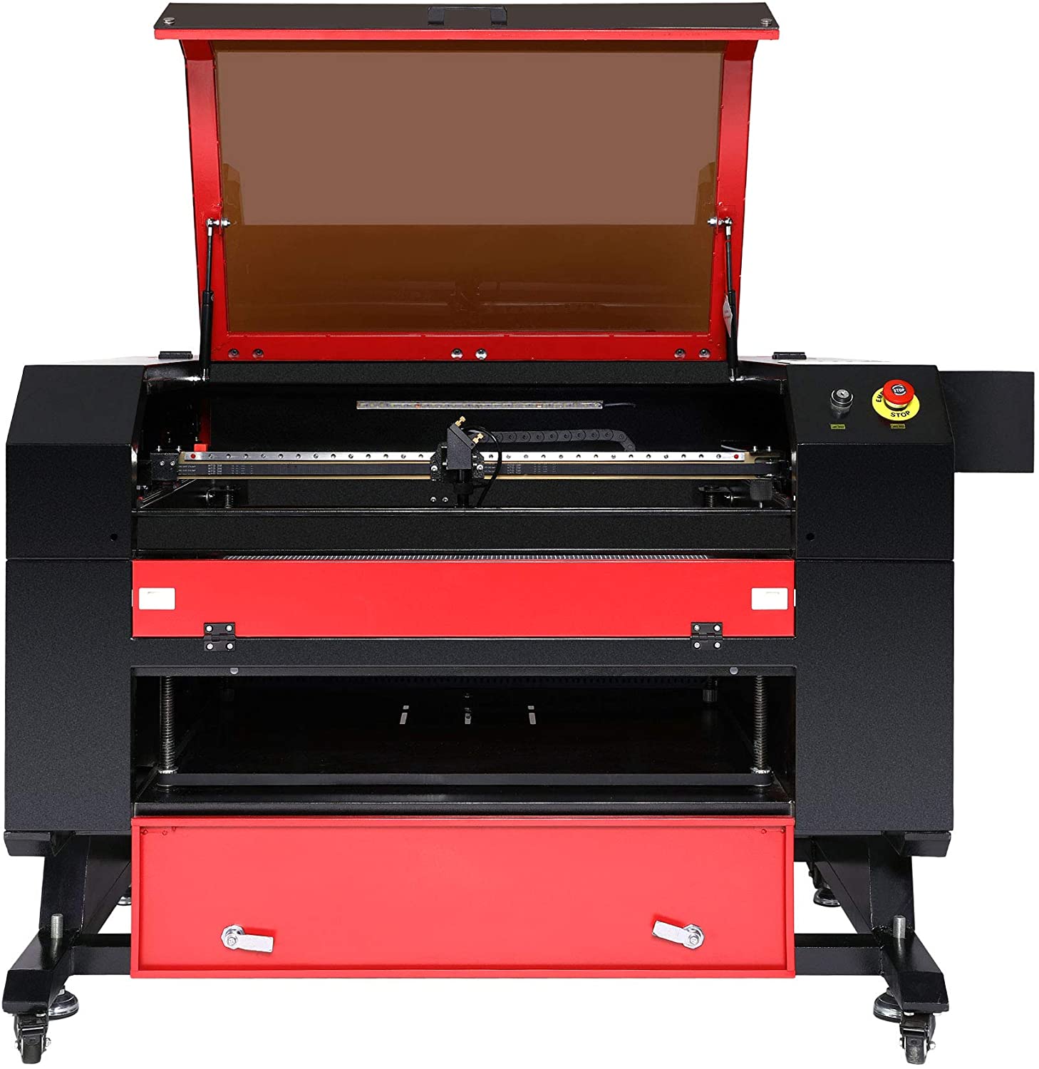 Selling OM-Te-ch 80W CO2 Laser Engraver Cutter with 28 x 20in Work Area, Laser Engraving Cutting Machine with Ruida Digital