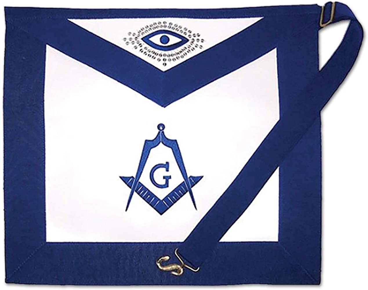 Masonic Freemason Regalia Set High Quality Master Mason Apron Collar & cuffs pair Gold Embroidered Masonic Regalia Apron Set