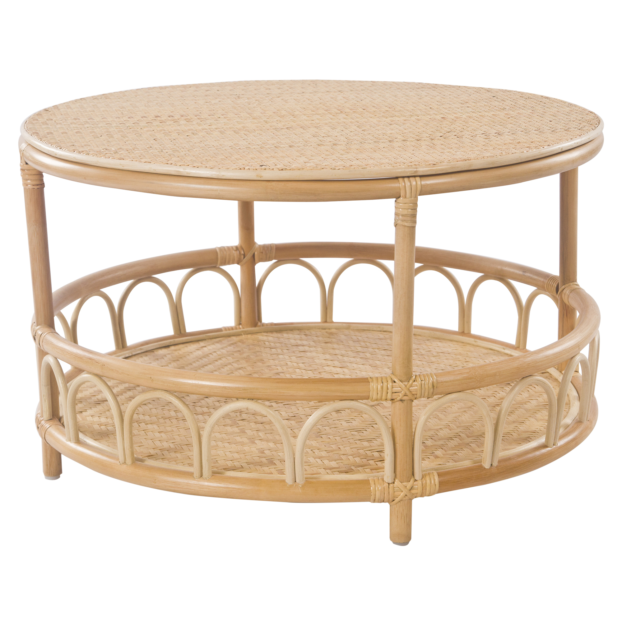 Rattan round table for home furniture made in Vietnam