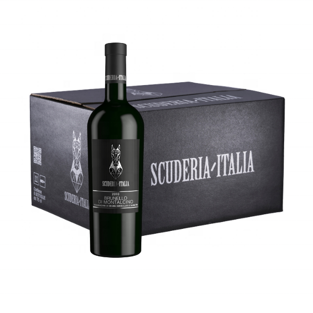 Шесть упаковок брюнелло ди Монтальчино DOCG 2010 Scuderia Italia 0,75 л престижное итальянское красное вино