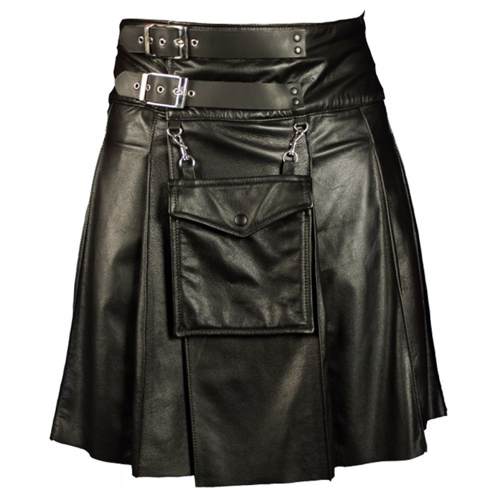 Мужской кожаный Фетиш Kilt
