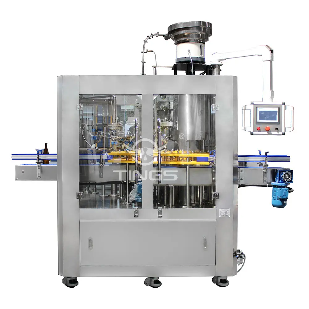 3 in 1 liquid filling machine remote monitoring full automatic glass bottle filling machine with factory price