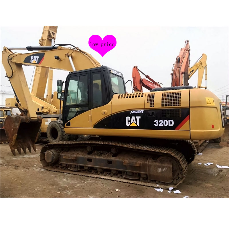 Б/у cat гусеничный экскаватор 320D землеройный экскаватор машина CAT 320B 320C 330C подержанный экскаватор