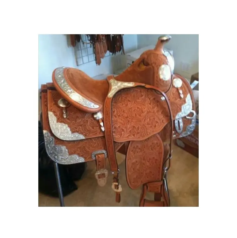 100% Handmade Western Show Saddle Leather