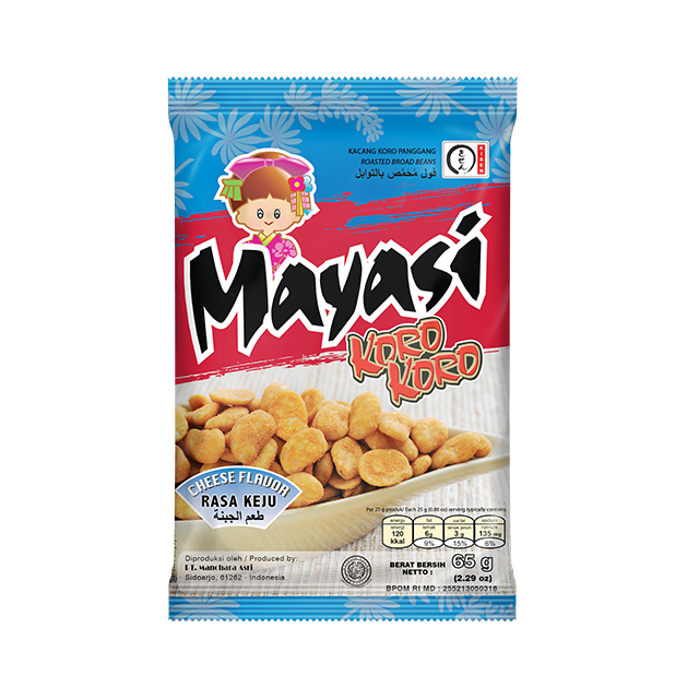Высококачественная жареная широкая фасоль Mayasi 65 г вкус сыра