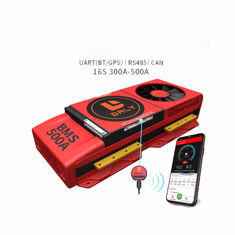 Большой ток 300A 400A 500A 16S 48V Smart Lifepo4 Daly BMS UART BT с вентилятором