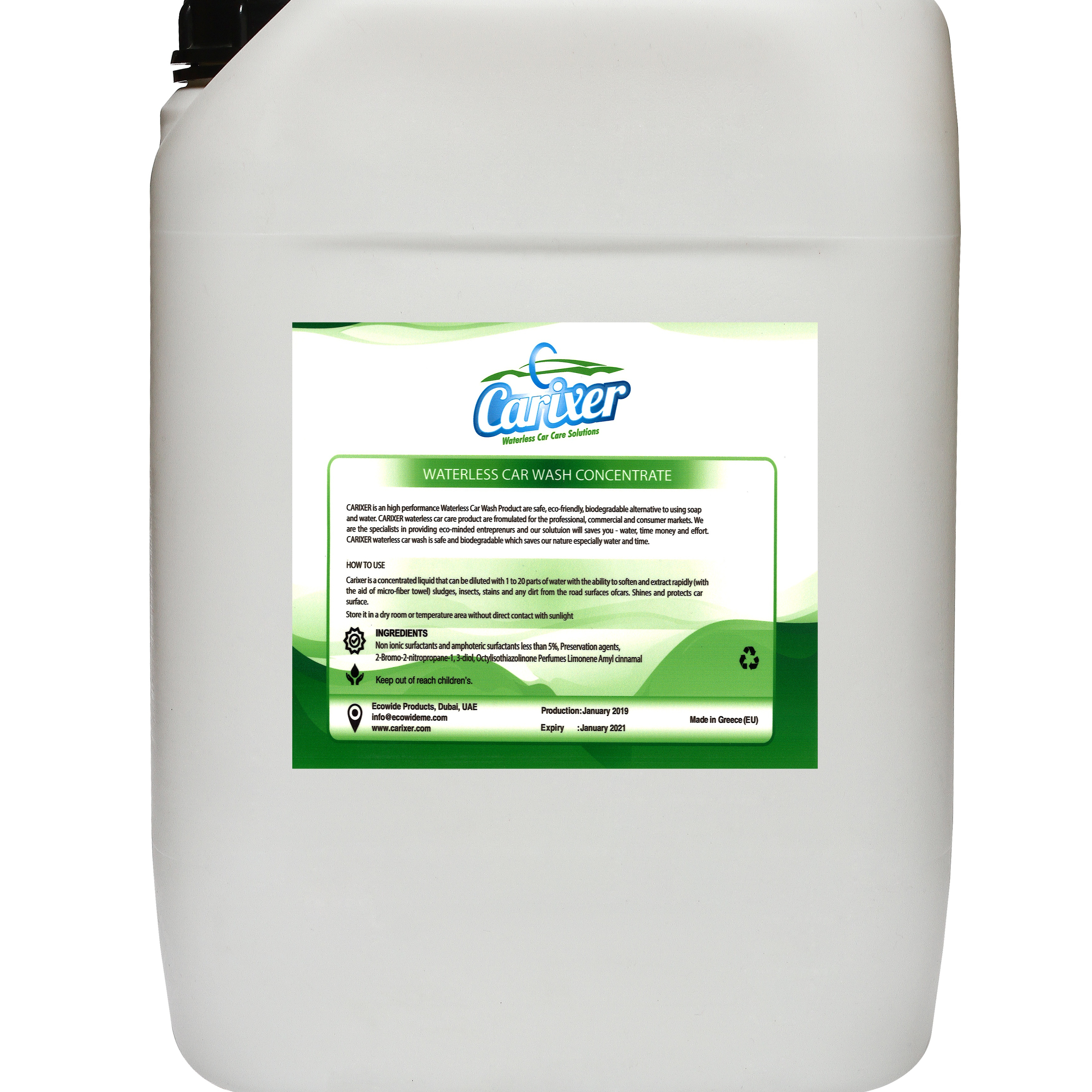 Waterless car wash liquid