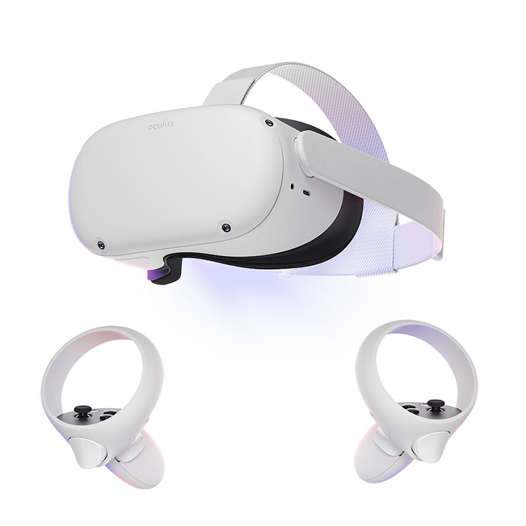 Высокопроизводительные Очки виртуальной реальности Oculus Quest 2 все в одном с экраном 5,5 дюйма, частота обновления 90 Гц, 3D очки виртуальной реальности с 64 ГБ, 128 ГБ, 256 ГБ