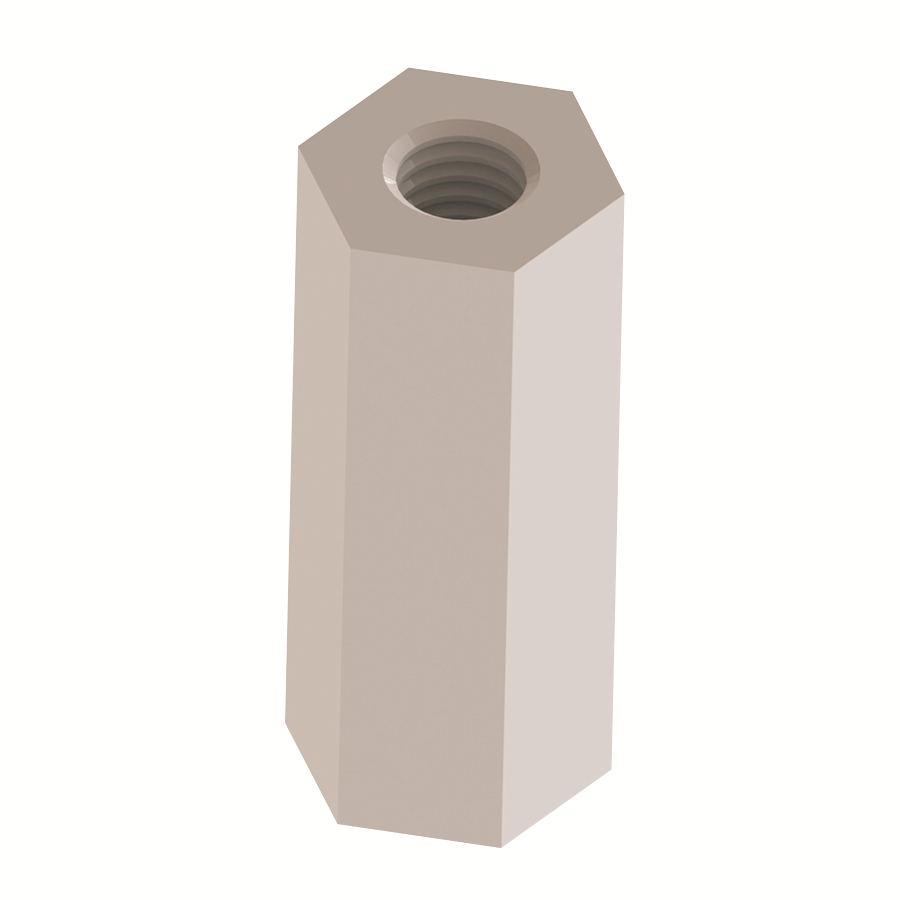 Nylon 6/6 Glass-Filled PCB Standoffs - Hexagonal/Metric & Imperial Threaded/Plastic