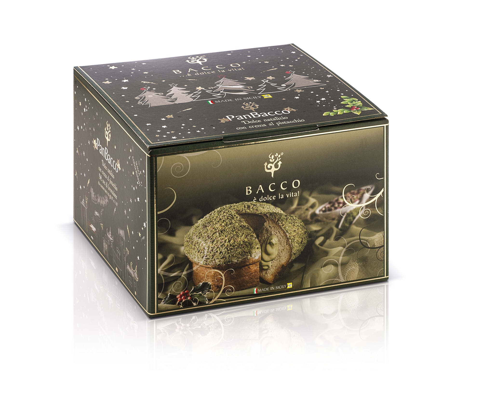 Вкусные запеченные товары, пистолет panettone, Итальянский Рождественский торт в подарочной коробке, 900 г