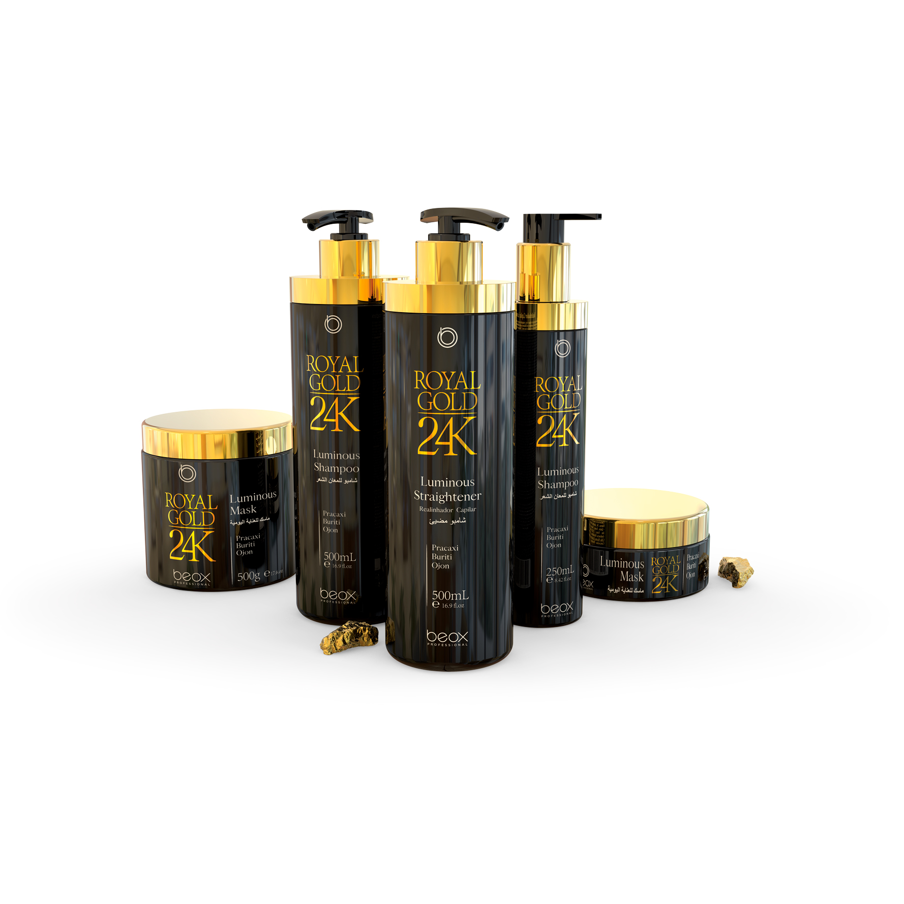 Светящийся выпрямитель Royal Gold 24k + светящийся набор для ухода за волосами Royal Gold 24k-сульфаты-без парабенов и Кератиновый выпрямитель