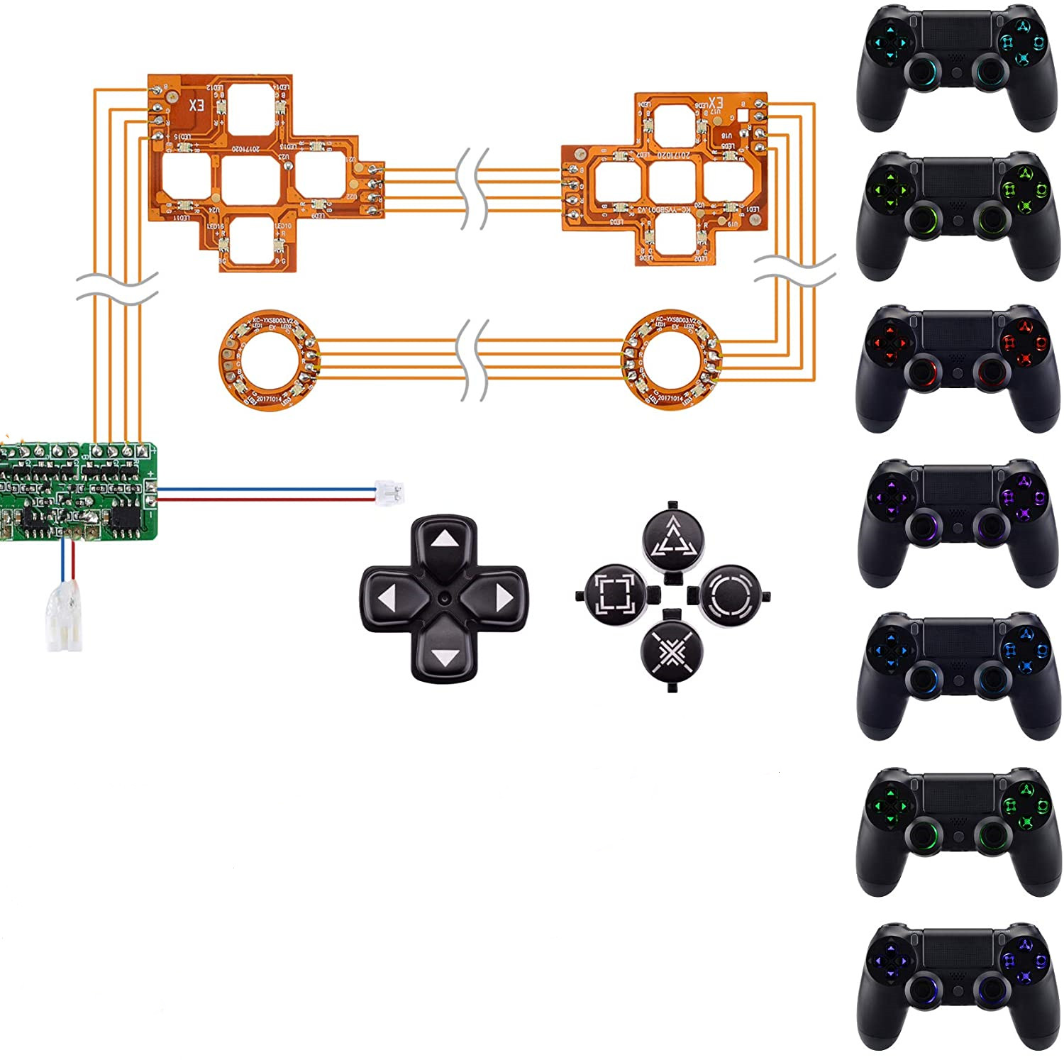 Сменные аксессуары для консоли PS4, игровая станция 4, контроллер ps4, комплект remap, экстремальный FPC
