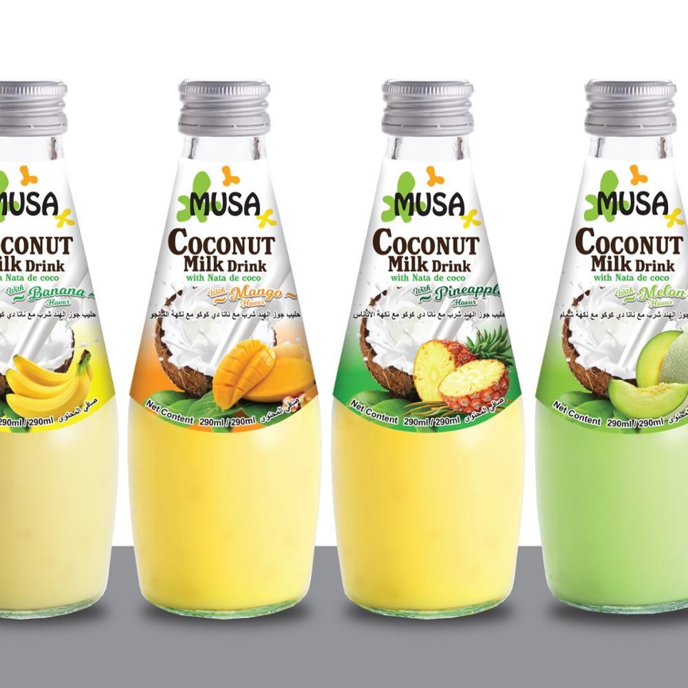 Напиток из кокосового молока с брендом NATA DE COCO MUSA, 290 мл.