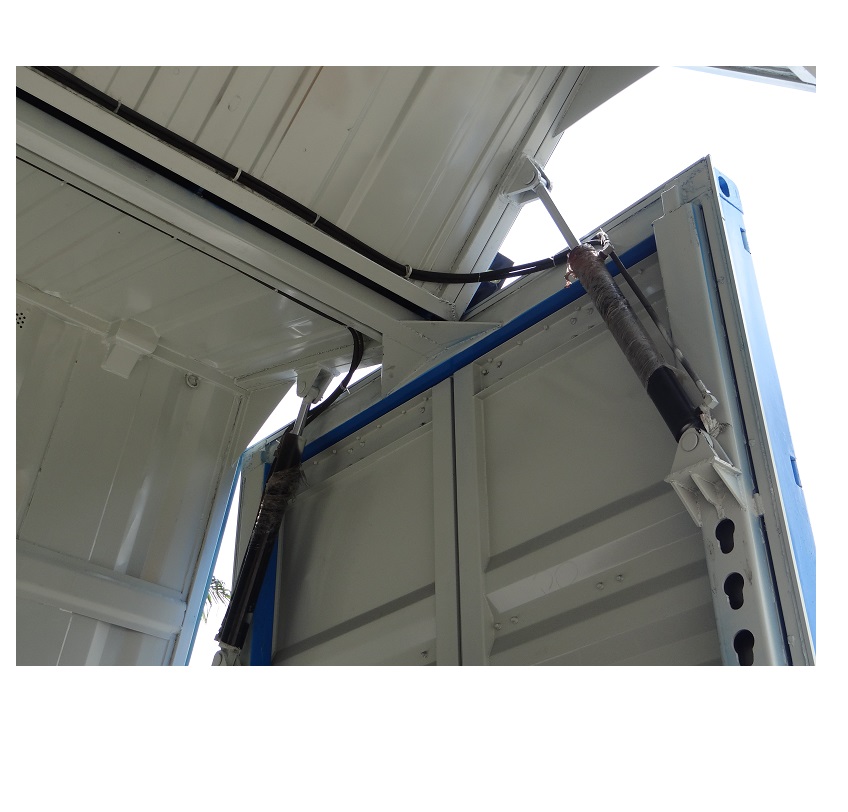ISO9001 Certification 40' Length Hydraulics Flying Wings Type Dry Container