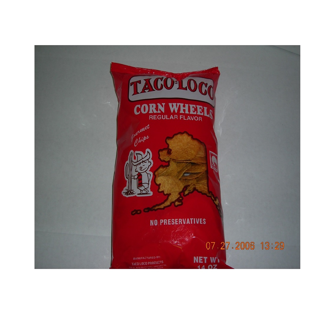 Taco Loco Round Corn Chip Wheels Model Number 7820311131