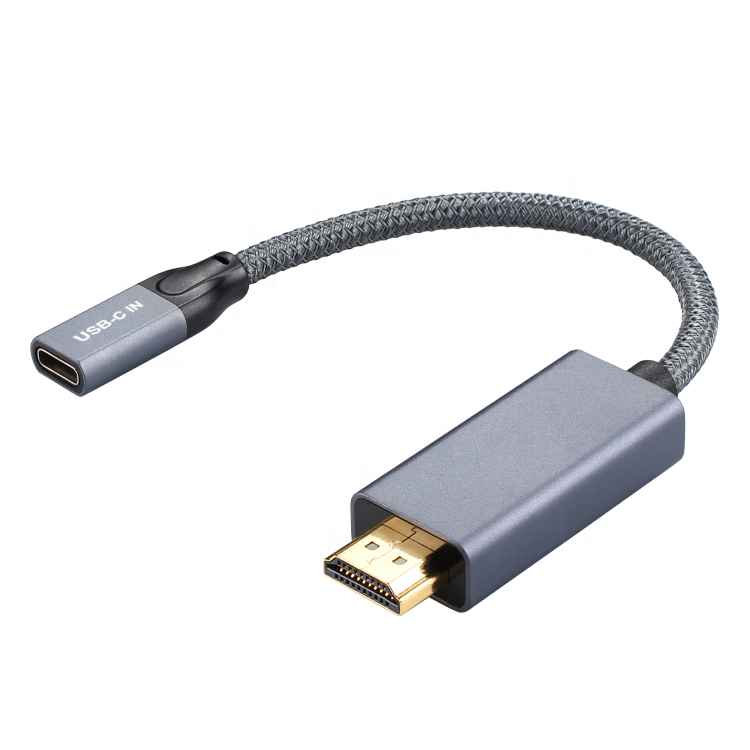 Кабель-адаптер премиум-класса 4K 60 Гц HDMI штекер-USB Тип C гнездо