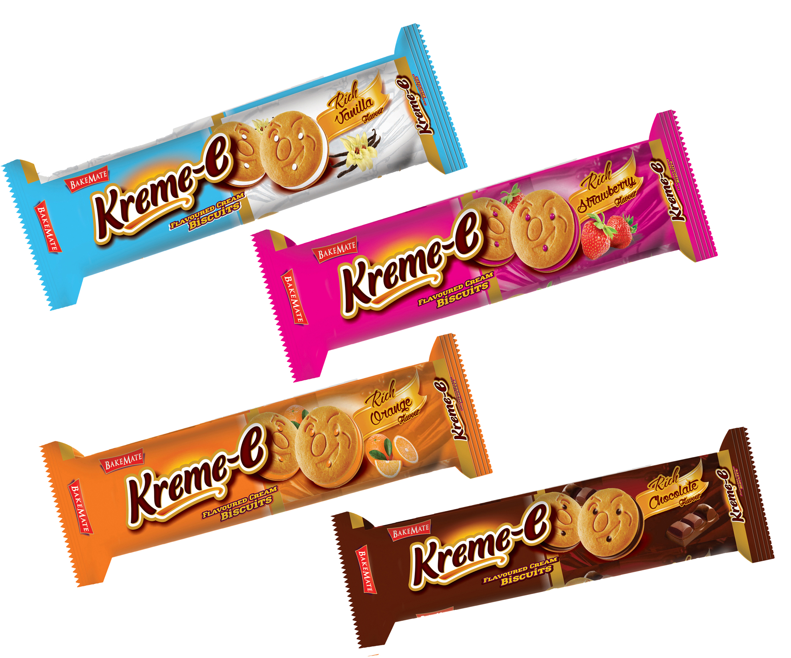 Печенье с клубничным кремом Kreme-e