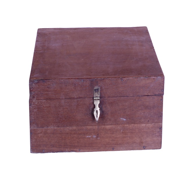 Antique Vintage Style Wooden Designing Storage Solid And Natural Wood Made Small Box For Home Decorate