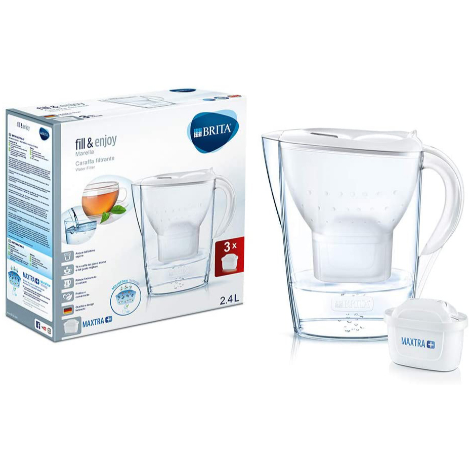 Набор кувшинов Brita Marella Whit 3, Водяной фильтр Maxtra