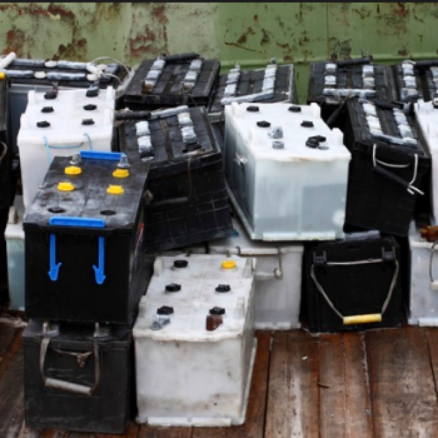 drained Acid battery scrap
