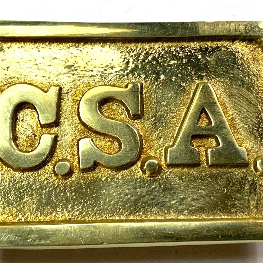CIVIL WAR CS CSA CONFEDERATE ENLISTED FIELD BELT OVAL LEAD FILLED BUCKLE