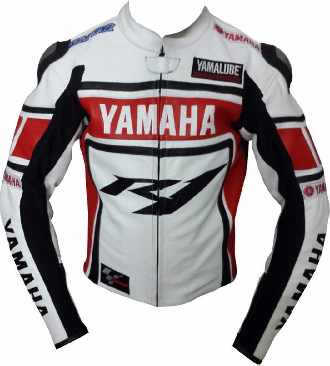 Мотоциклетная куртка Yamaha R1 из натуральной кожи с сертификацией CE