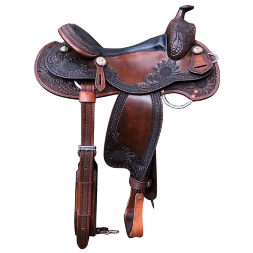Western Horse Roper Saddle With Hand Curved