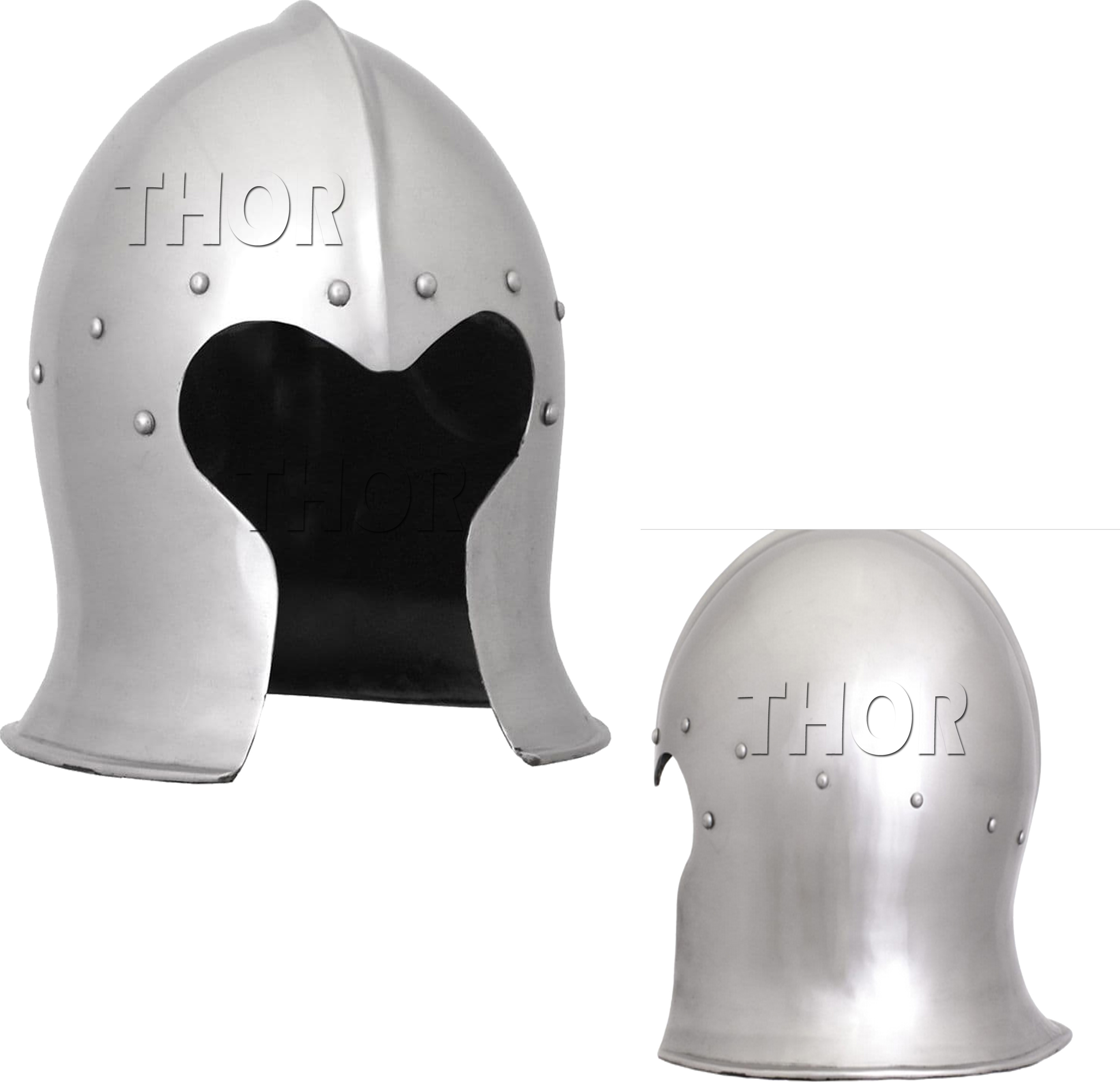 18Ga Sca Great Helmet Medieval Barbute Helmet Greek Spartan Roman Knight Armor Barbuta Helmet