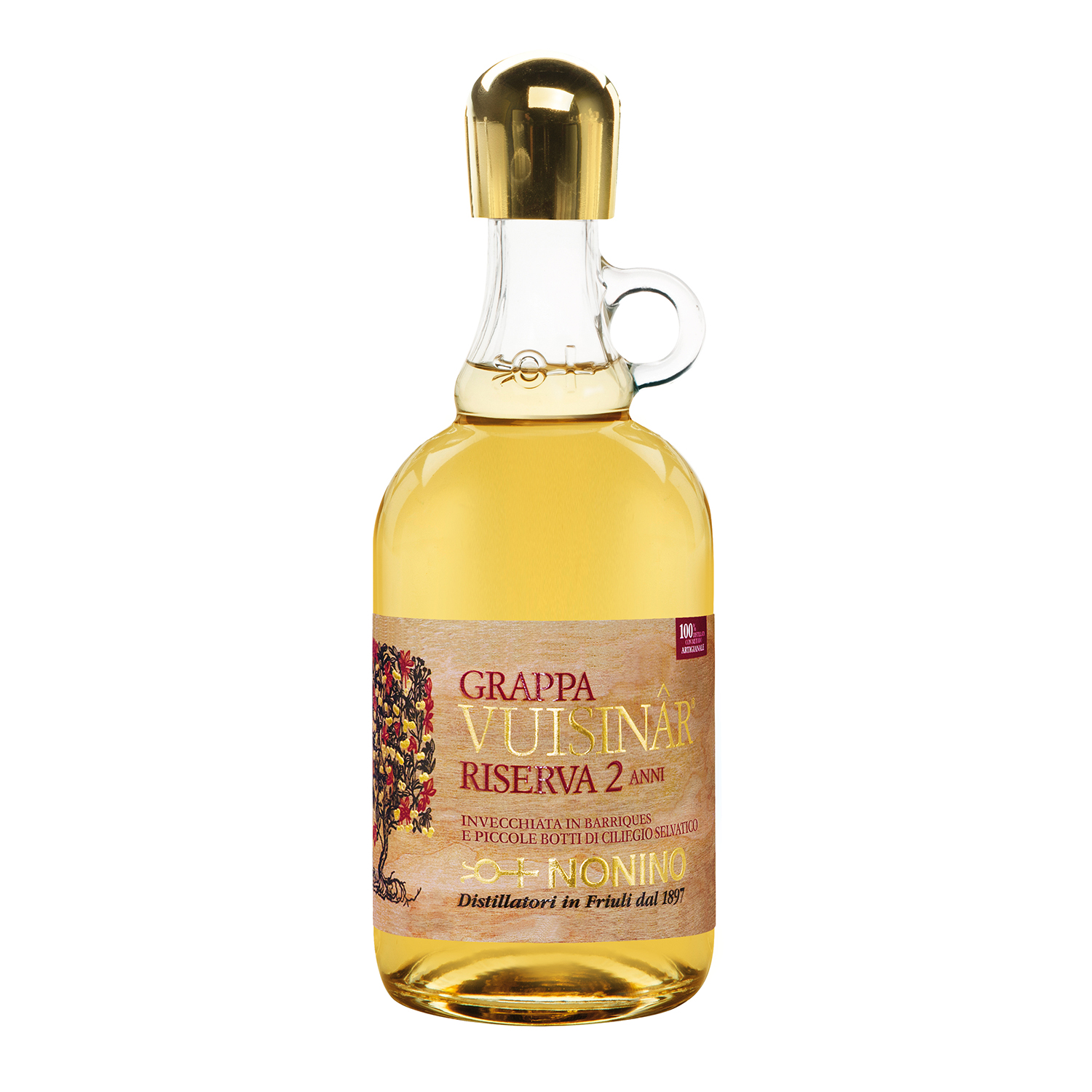 Итальянский высококачественный OEM Grappa Nonino традиционный Riserva выдержанный в барриках Vuisinar 700 мл