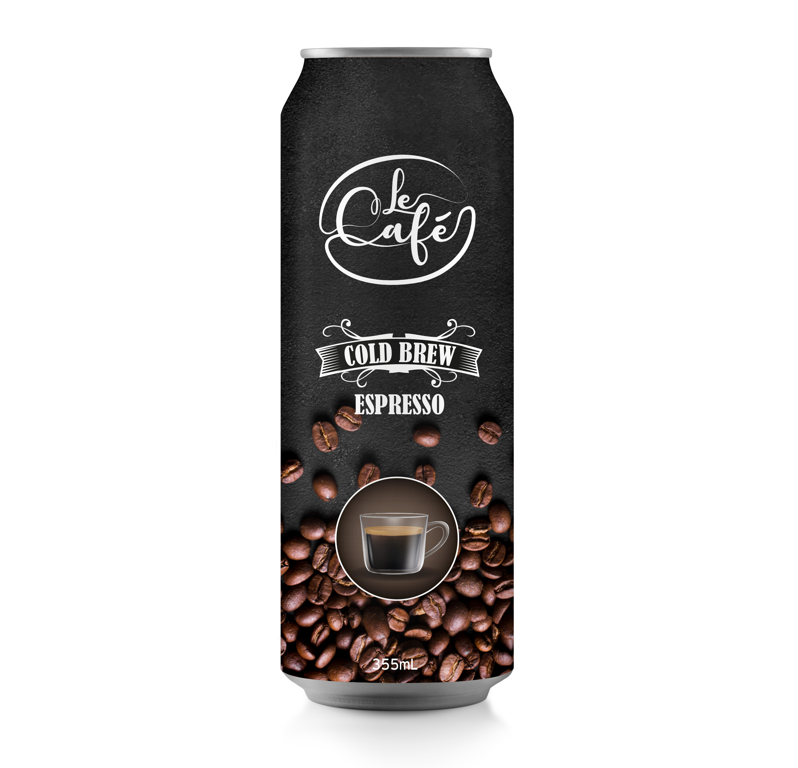 Холодный Кофе Le Cafe - Latte 355 мл, консервированный здоровый напиток премиум-класса