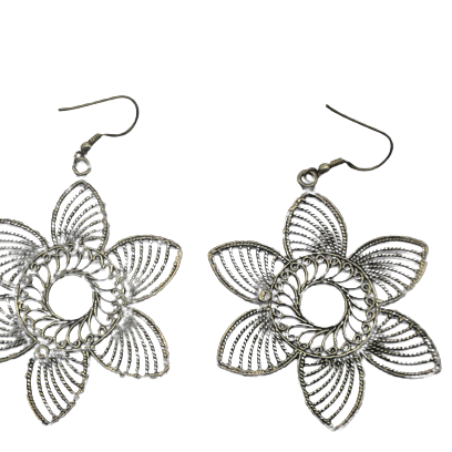 Серьги из серебра 925 пробы окисленные