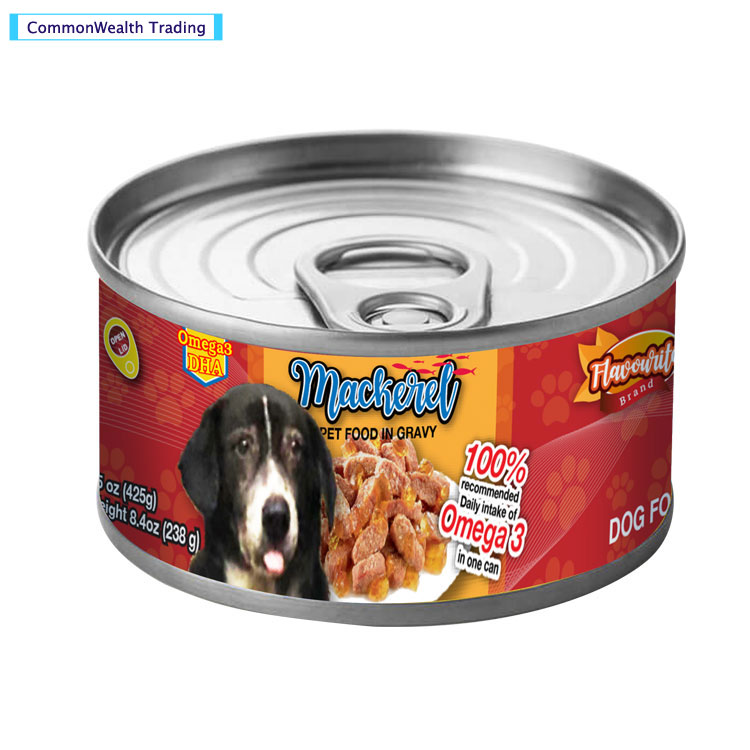Hot Selling High Quality 14 Oz Pack Dog Food Mackerel Fish Canned /Tin