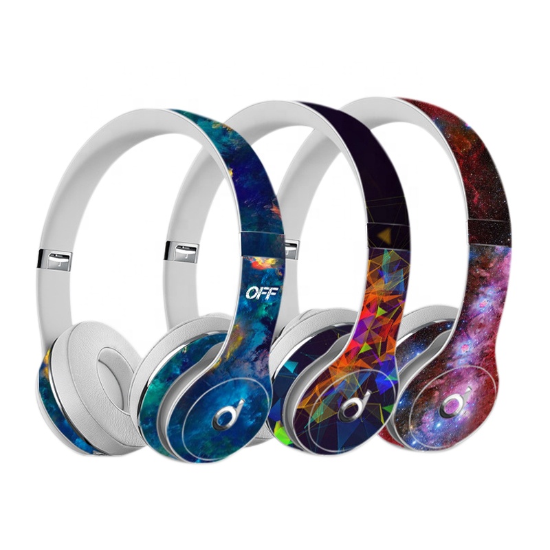 Защитная пленка с запахом для beats Solo 2 гарнитуры стикеры крышка универсальный виниловые наклейки в виде Фотообоев c переводными картинками кожи для beats Solo 3 беспроводные наушники