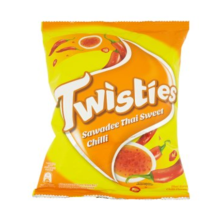 Sawadee, тайский сладкий чили Twisties, 65 г, хрустящие кукурузные закуски
