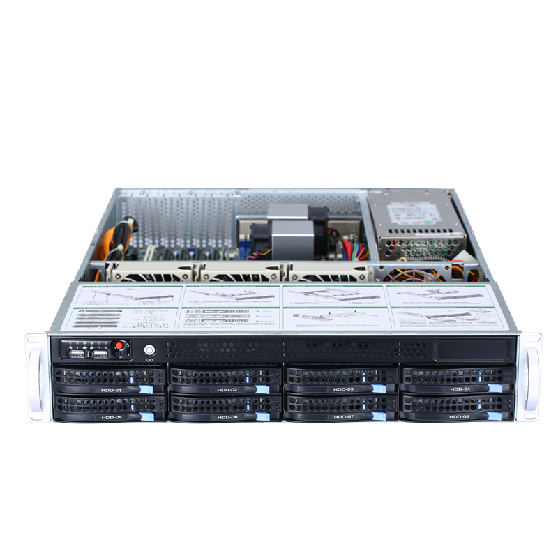 2U стандартное Крепление на стойку nas-сервер с двойной E5-2620V2 процессорный кулер для хранения данных использования