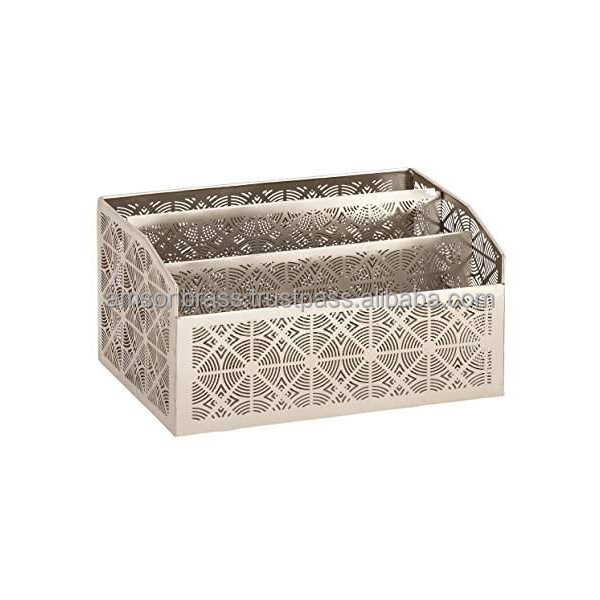 Letter Holder Storage Holder & Racks Household Used Perforated Design Letter Paper & Pen Holder Rack