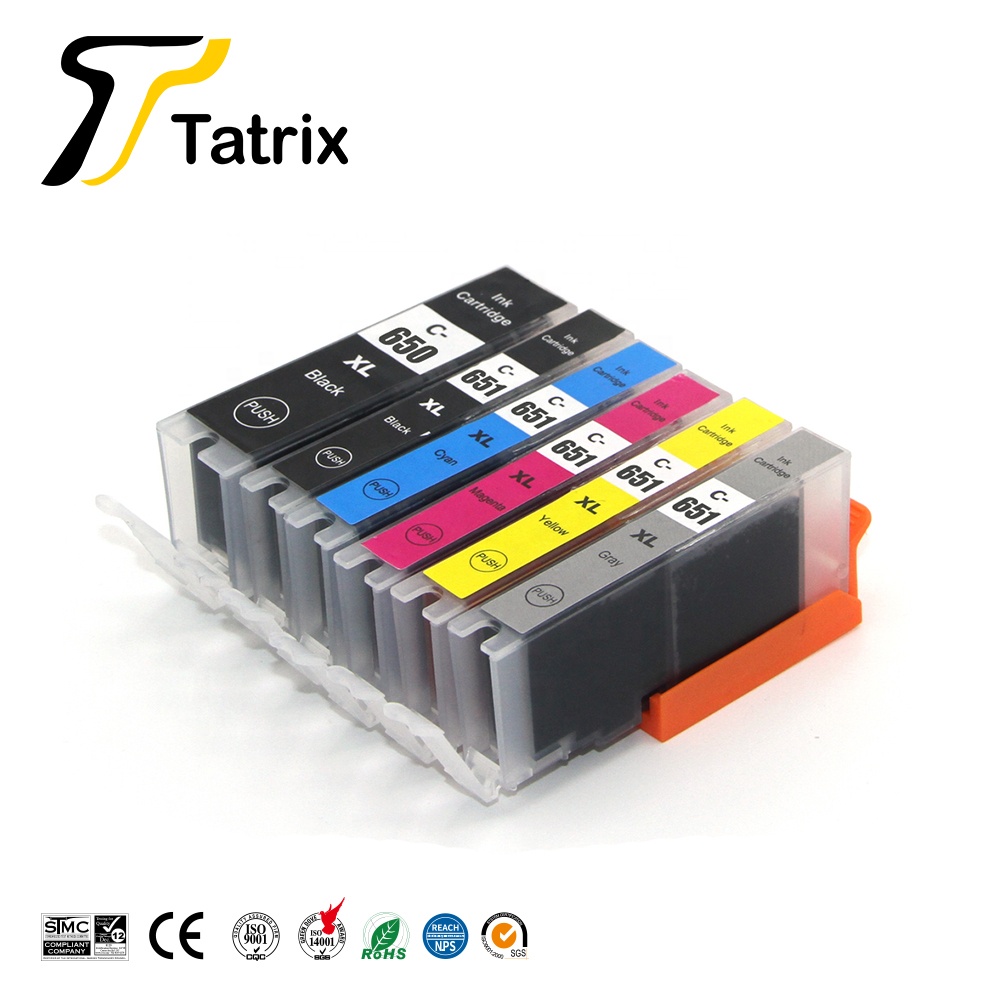 Tatrix PGI-650XL PGI650XL PGI650 CLI-651XL CLI651XL CLI651 Премиум совместимый картридж принтера для Canon PIXMA MG5560