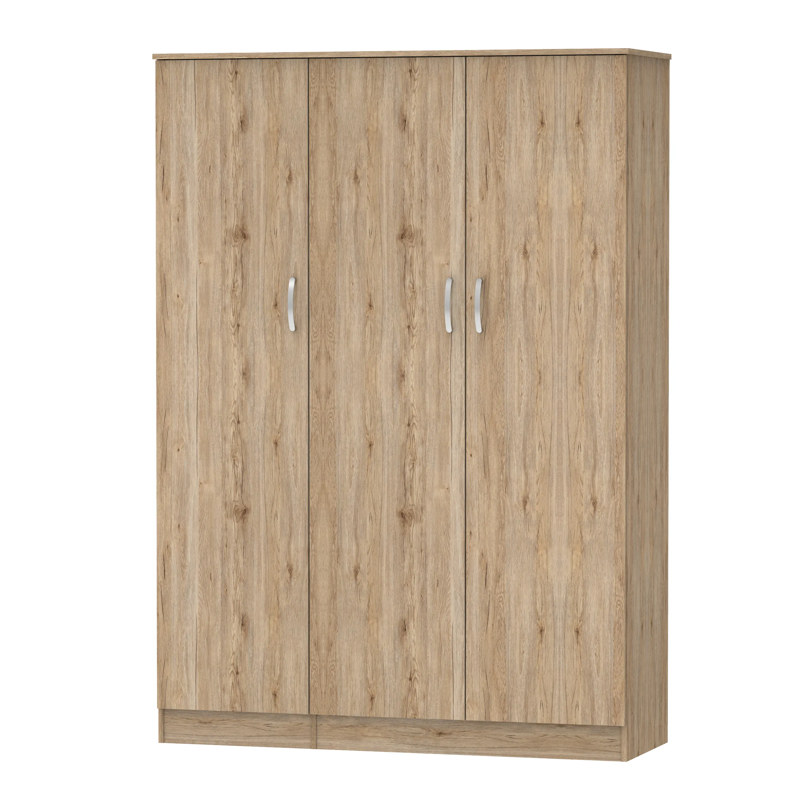 Best Selling 3 Door Wardrobe With Large Short Style and Long Section Hanging Clothes Space Furniture 1293