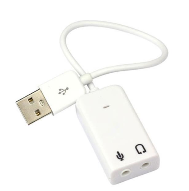 external sound card usb to 3.5mm microphone and audio aux adapter USB 7.1 usb sound card audio interface