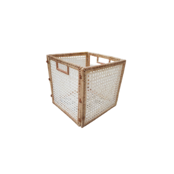 Folding Cube Basket- Natural Rattan Square Basket - HJ RB037 REco friendly Home Decorative Storage Basket - OEM, ODM -HJ RB037