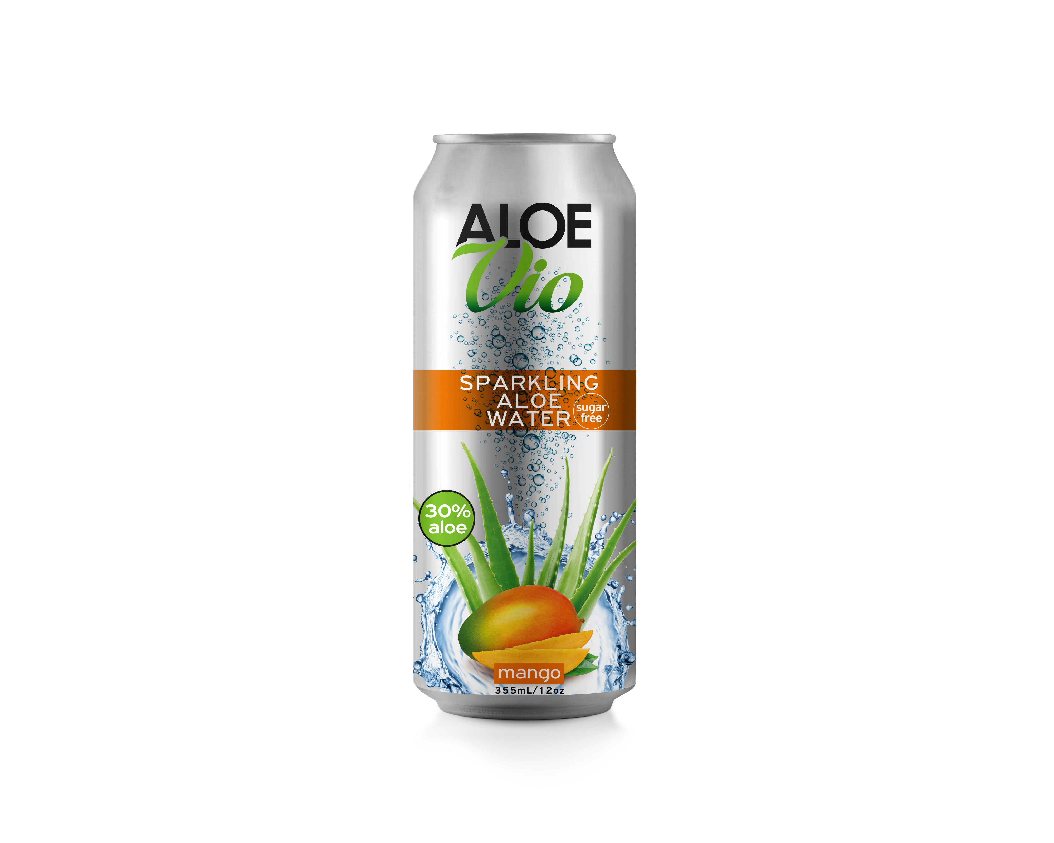 NEW Sugar Free Natural Sparkling Aloe Water 30% with Juice Alu Can 355ml and