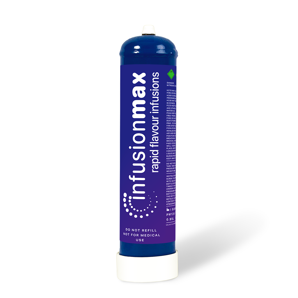 Top - Notch Supplier of Infusion Max Cream Charger Cylinder in 0.95L/580g