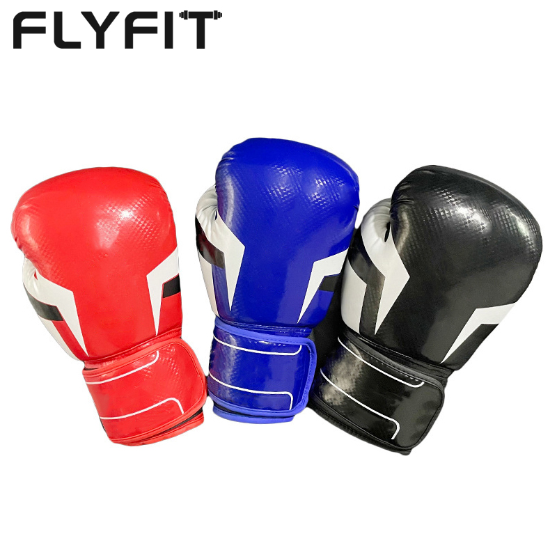 Оптовая Продажа Кожаных боксерских перчаток FLYFIT с индивидуальным логотипом, боксерские перчатки на заказ