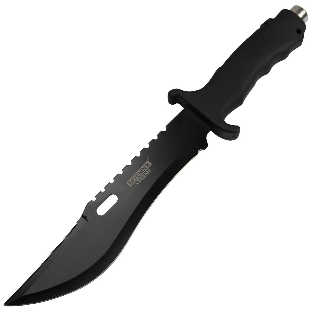 13 дюймов черный анодированный охотничий нож Defender-Xtreme с фиксированным лезвием из нержавеющей стали