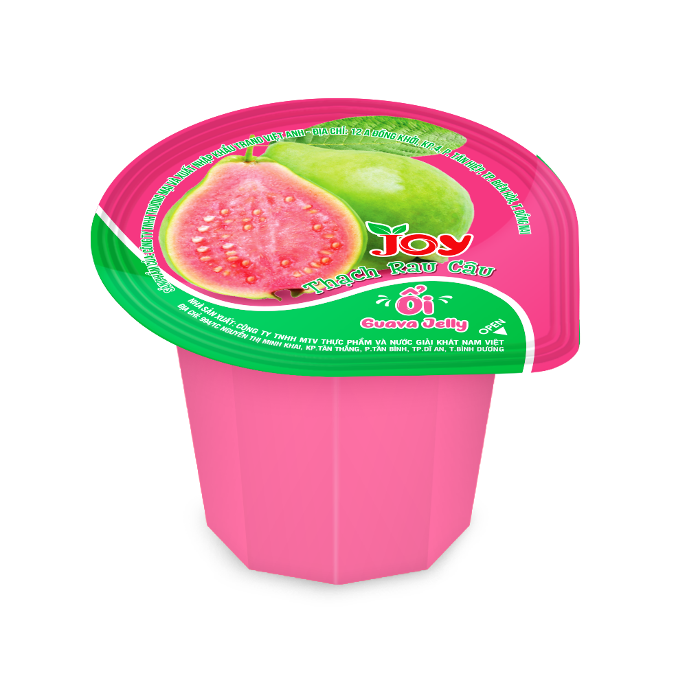 Fruit Flavours Shape Jelly Drink Cup Candy In Square Jar