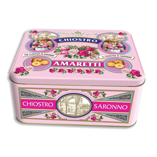 Свежий винтажный жестяной микс amaretti 225 г