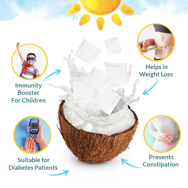 Nata De Coco в воде