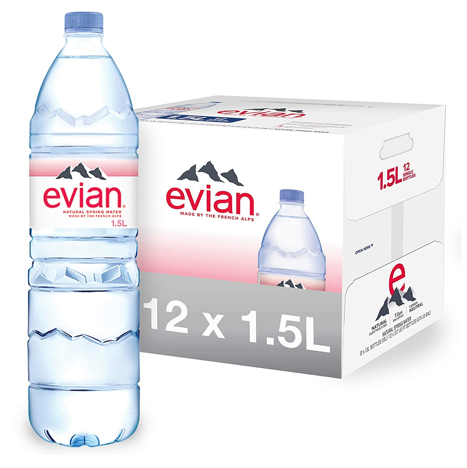 Оригинальное качество натуральной пружинной воды Evian/минеральной воды 330 мл, 500 мл, 1 л, 1,5 л в консервированной упаковке