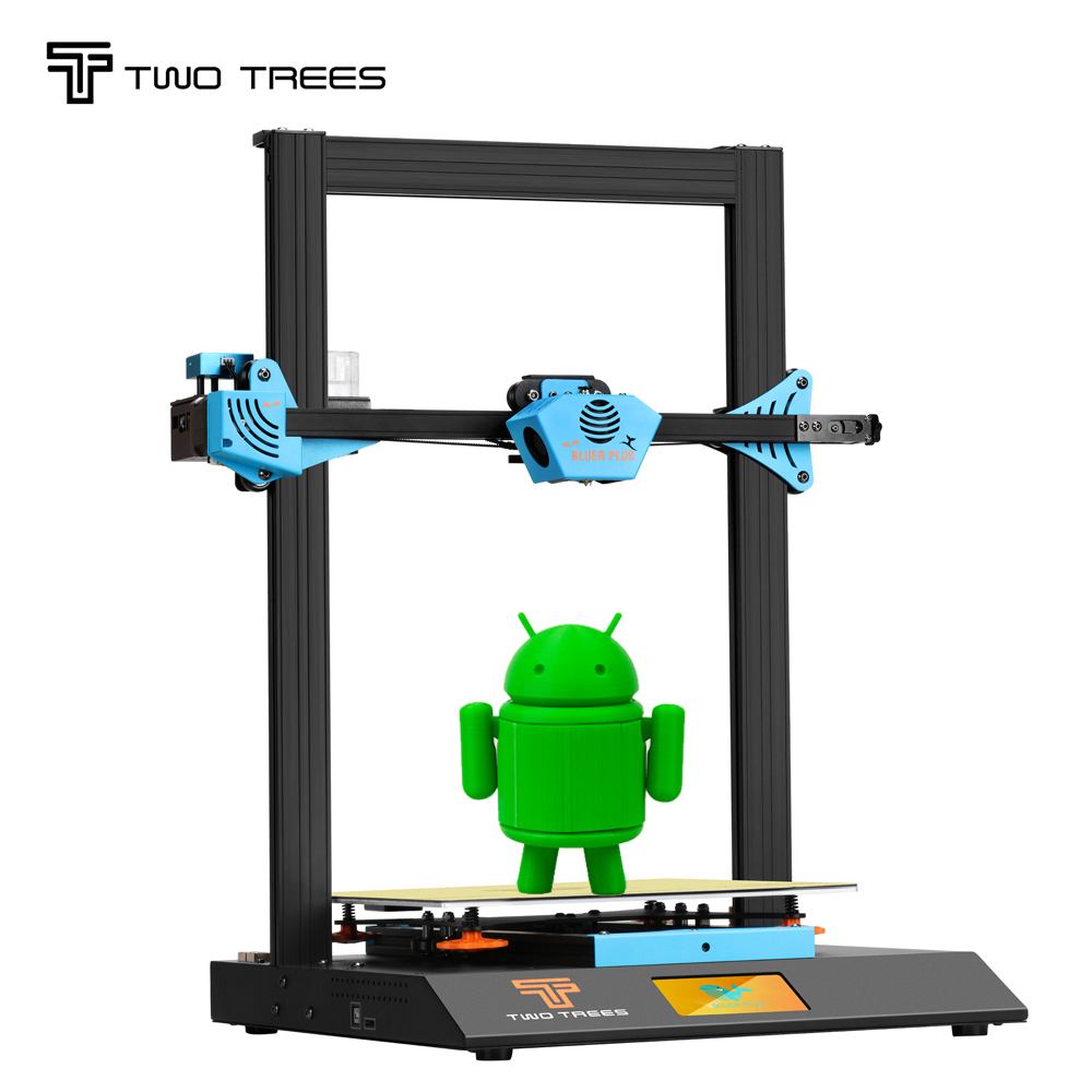 Два дерева Prusa I3 impresora 3d Bluer plus большая площадь печати 300x300x400 мм полностью металлический 3D принтер